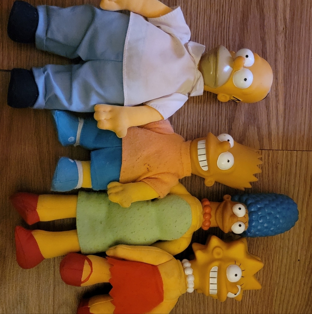 Simpsons Family Plush Toy Set - Multicolor